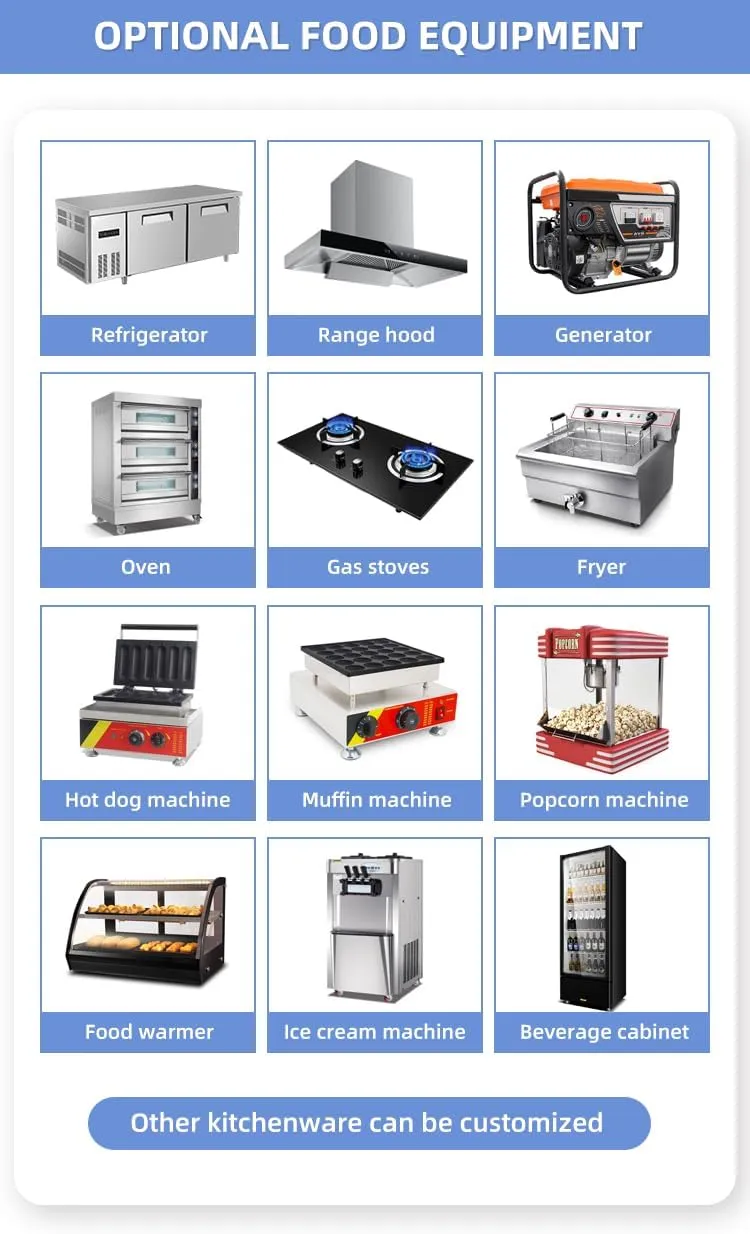 Commercial Food Truck – Mobile Kitchen for Sale | Street Food Trailer with Full Cooking Equipment