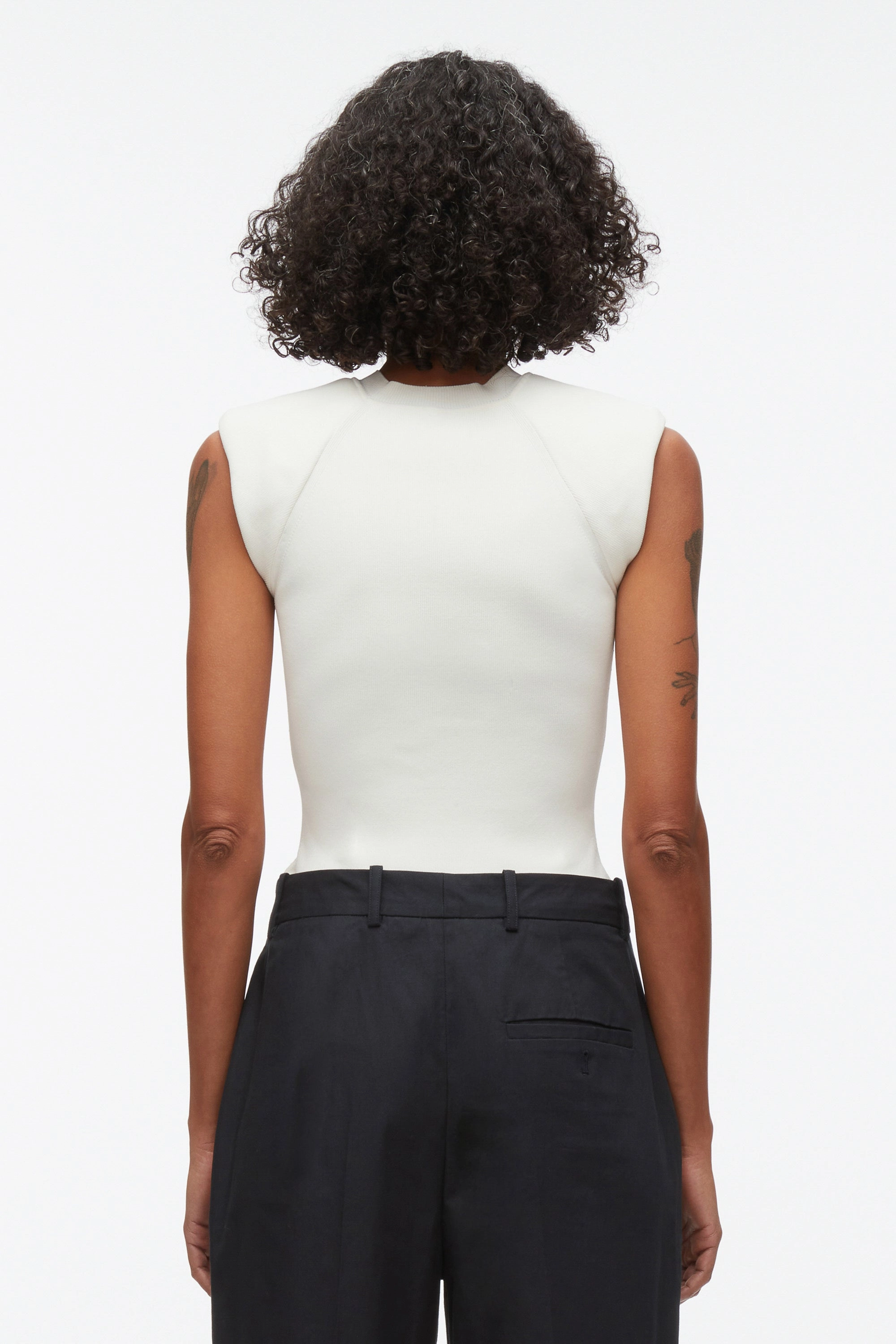 Compact Rib Sleeveless Top