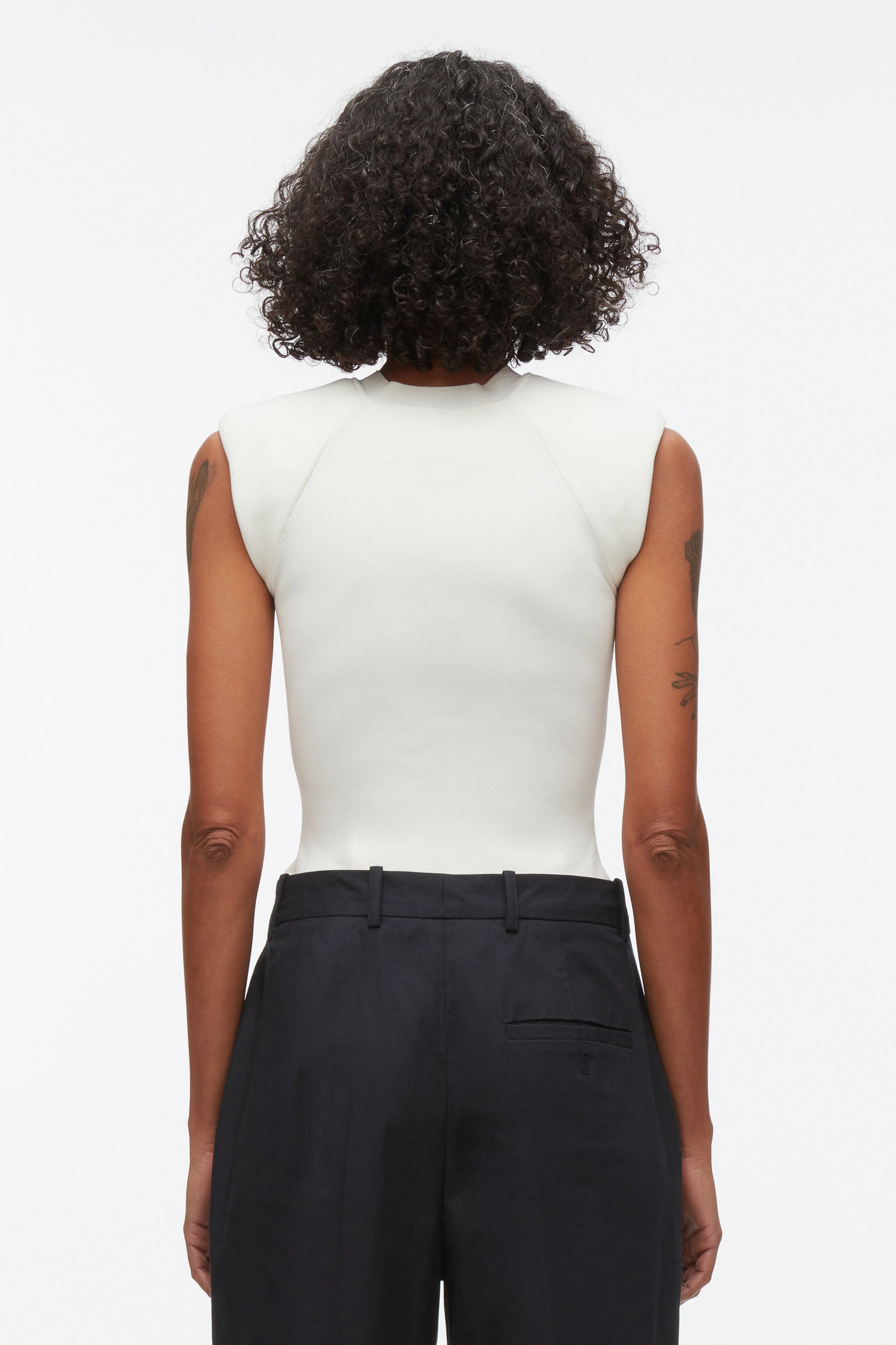 Compact Rib Sleeveless Top