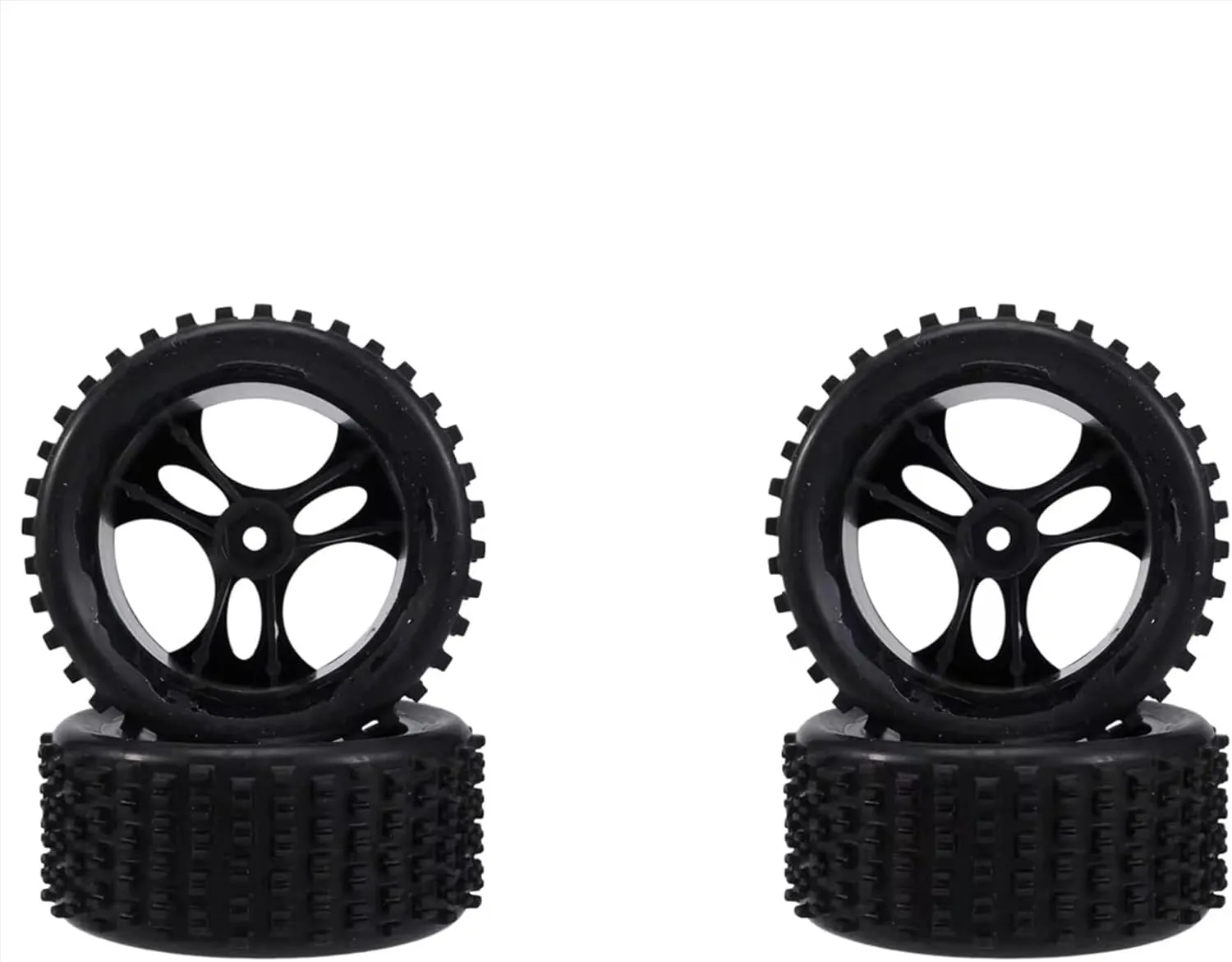 Compatible with Wltoys A959 A959-B A959-A 4PCS Wheels Tires Tyre 1/18 RC Car Spare Parts Replacement Accessories RC Wheel Tires