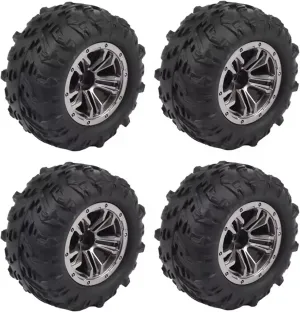 Compatible with Xinlehong Q901 Q902 Q903 9130 9136 9137 9138 for Hosim 4Pcs 80mm Wheel Tire Tyre 1/16 RC Car Upgrade Parts RC Wheel Tires
