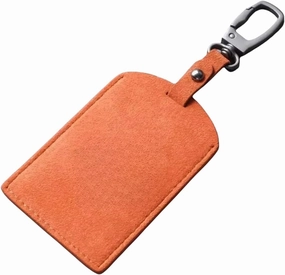 Compatible For Extremely Krypton 001 Key Case Compatible For Zeekr 001 Car NFC Card Case Bag Turned Fur Key Case Buckle(A-Style yellow)