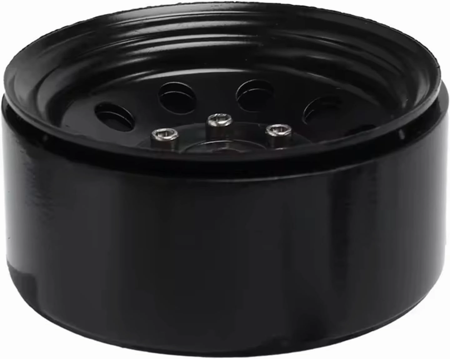 Compatible with Axial SCX10 90046 TRX4 for Redcat GEN8 4PCS Metal 1.9" Beadlock Wheel Rims 1:10 RC Crawler Car Accessories RC Wheel Tires(Black)