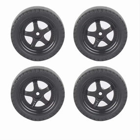 Compatible with LDRC LD1201 P06 for WPL B14 B24 C14 C24 C34 C44 RC Car Upgrade Accessories RC Parts 4Pcs RC Drift Tire Wheel Hard Tyre RC Wheel Tires
