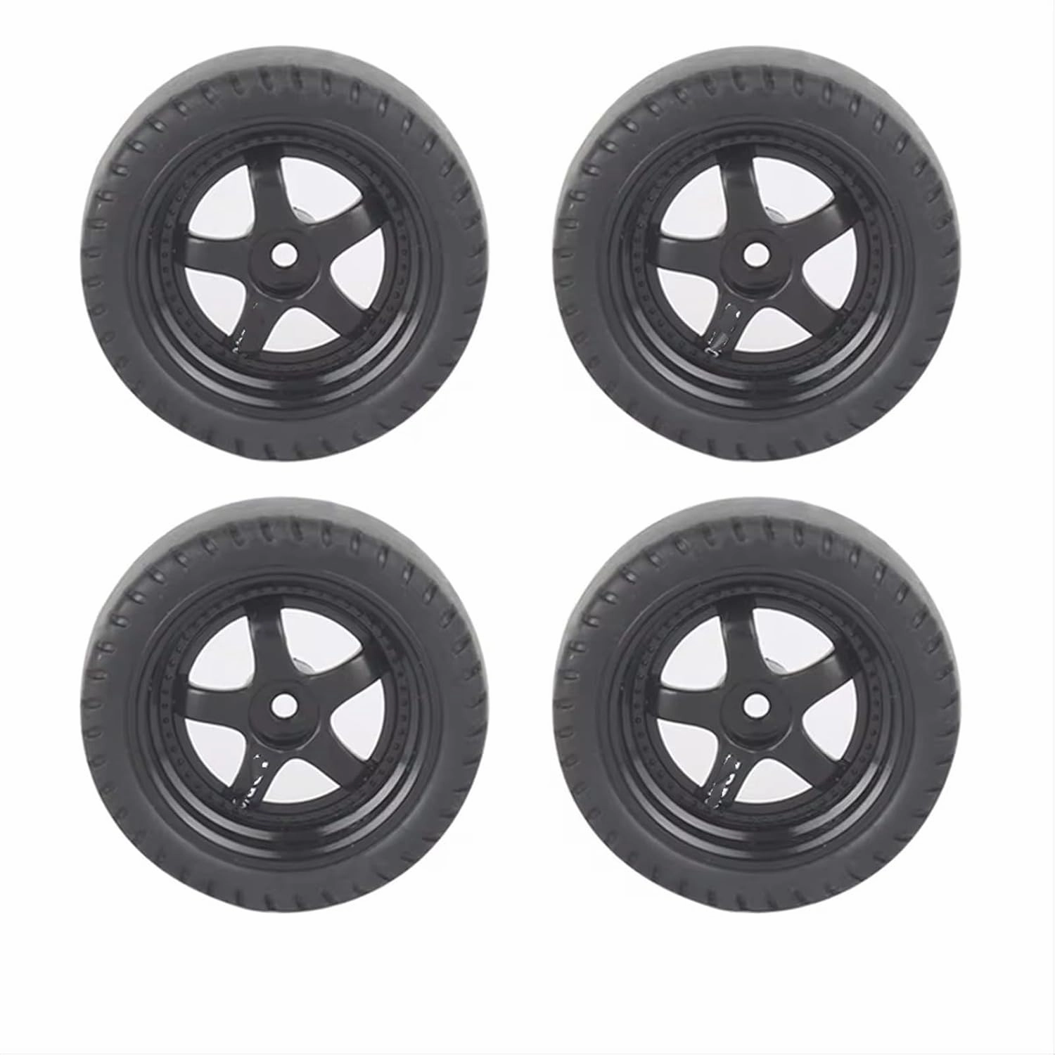 Compatible with LDRC LD1201 P06 for WPL B14 B24 C14 C24 C34 C44 RC Car Upgrade Accessories RC Parts 4Pcs RC Drift Tire Wheel Hard Tyre RC Wheel Tires