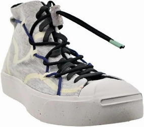 Converse Unisex Renew Morphlon Jack Purcell Rally Mid White/White/Storm Wind (us_Footwear_Size_System, Adult, Men, Numeric, Medium, Numeric_7_Point_5)