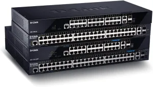 D-Link 52-Port Gigabit Ethernet Switch Next-Gen Layer 3 Stackable Smart-Managed, 48x Ports, 2X 10GBase-T, 2X 10G SFP  Ports (DGS-1520-52)