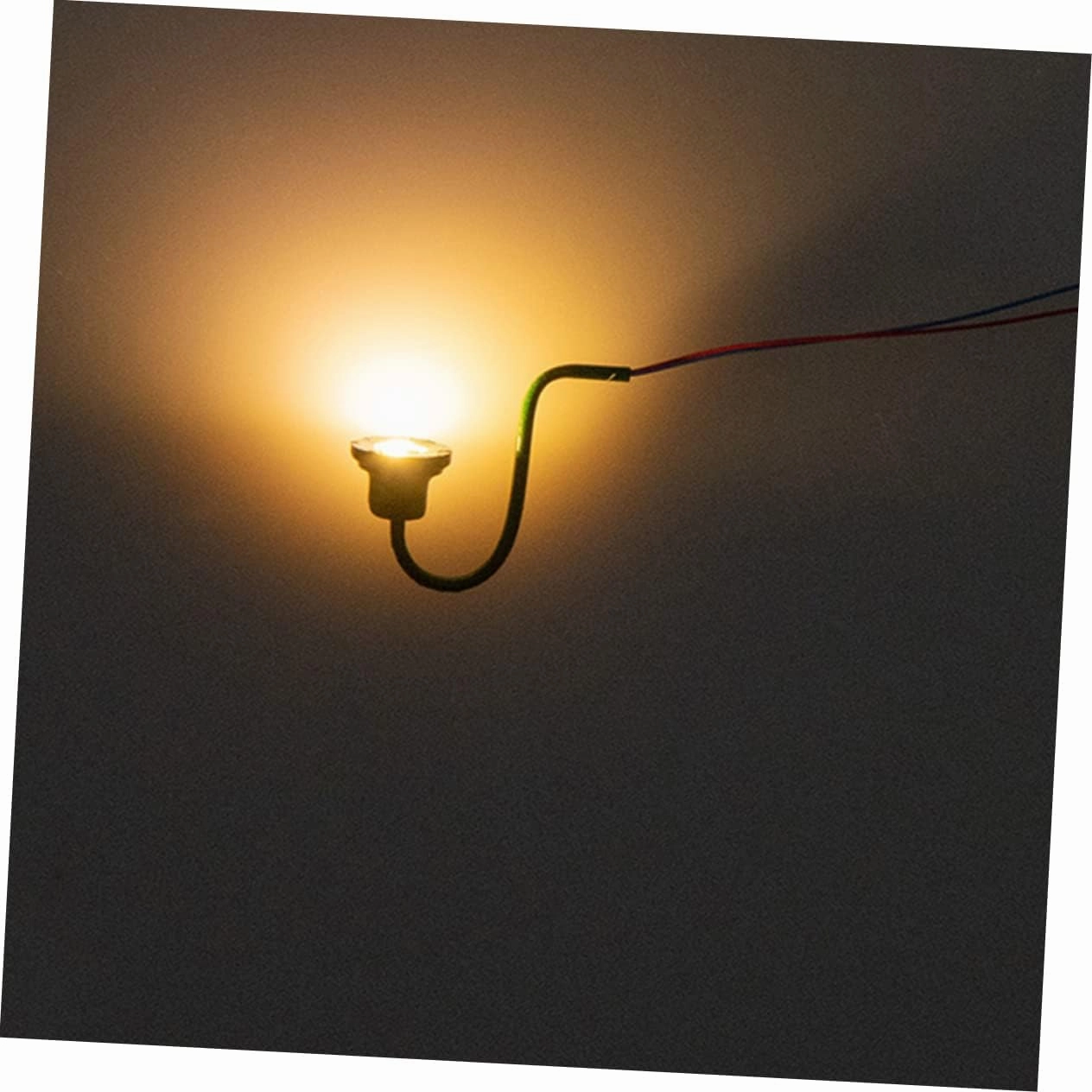 DECHOUS 3sets Miniature Wall Lamp Model Lights Miniature DIY Stuff Warm White Sand Lamp Scene Unique Design Safe Edges 10pcs*3