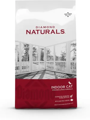 Diamond Naturals Premium Real Meat Recipe Dry Indoor Cat Food with Protein from Cage-Free Chicken, Antioxidants, Probiotics to Support Healthy Immune and Digestive Systems 18lb