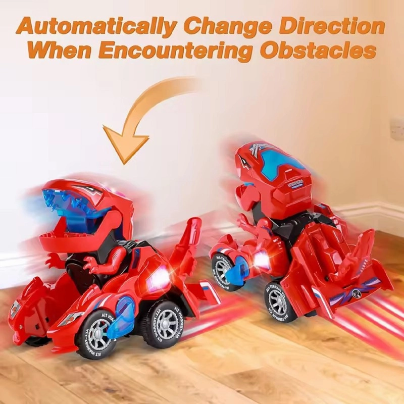 Dinosaur Transformation Car with Lights & Sounds