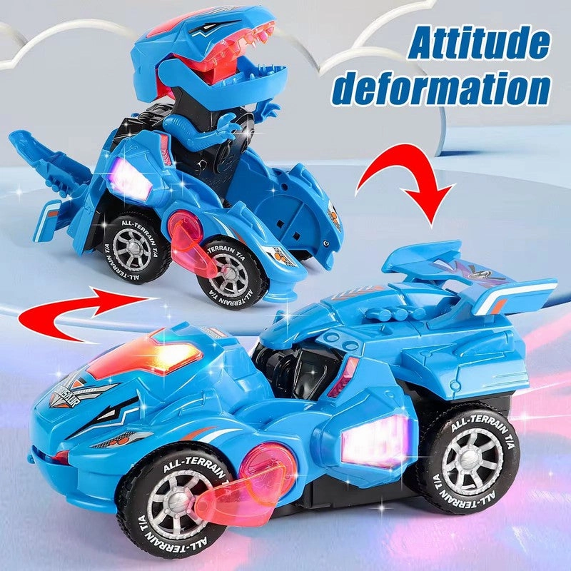 Dinosaur Transformation Car with Lights & Sounds