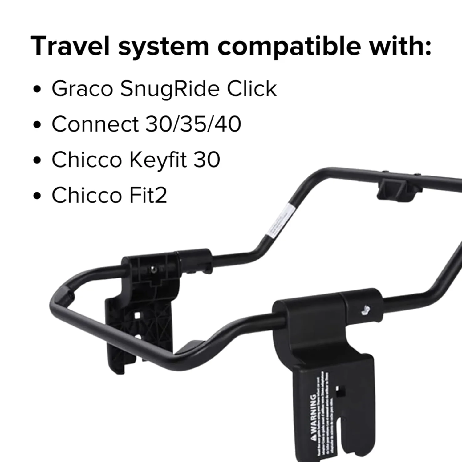 Diono Quantum Car Seat Adapter, Compatible with Graco and Chicco Infant Baby Car Seats, Durable, Attachment for Travel System