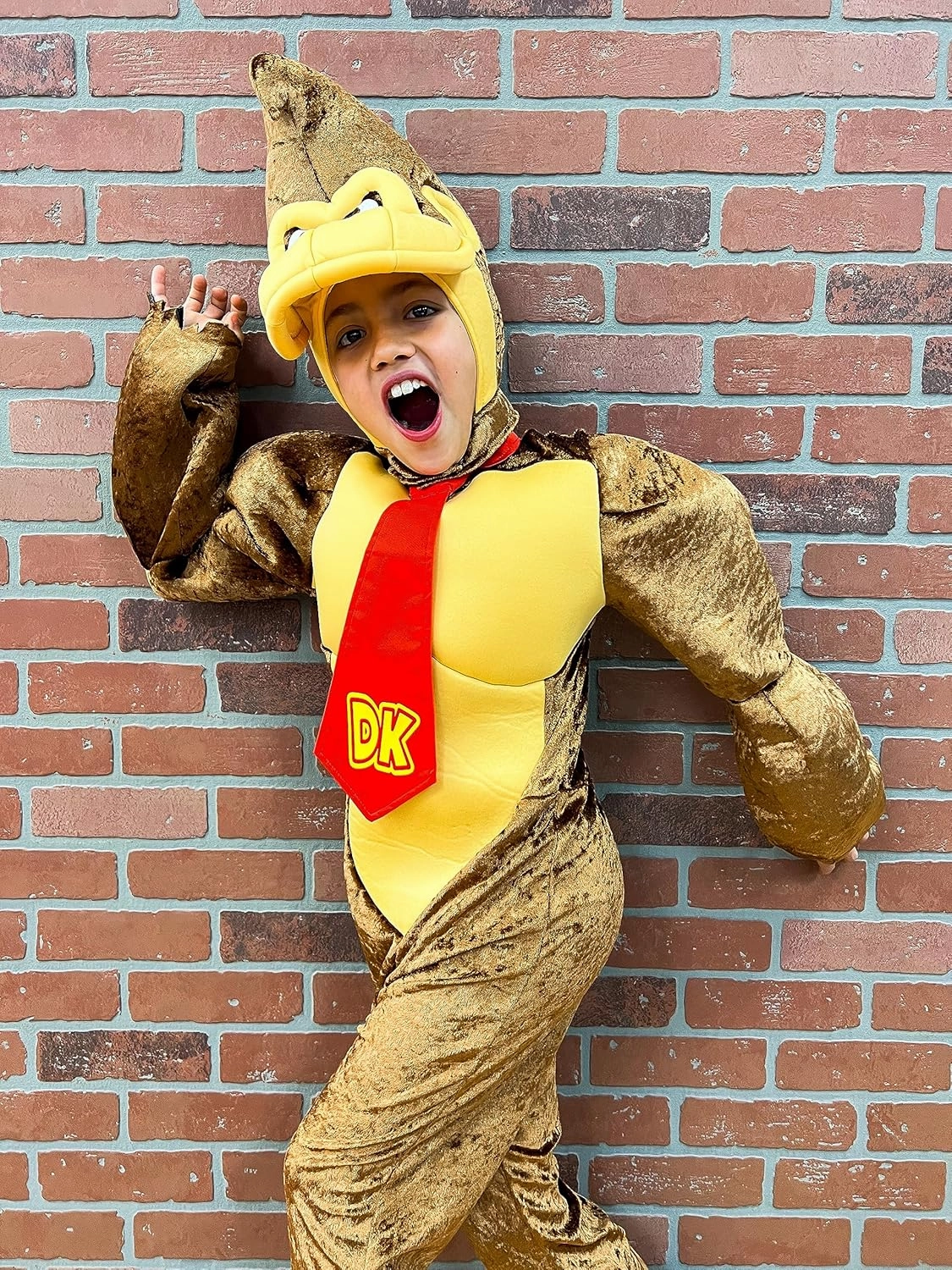Disguise Boys Donkey Kong Costume, Official Super Mario Bros Deluxe Kids Costume With Headpiece