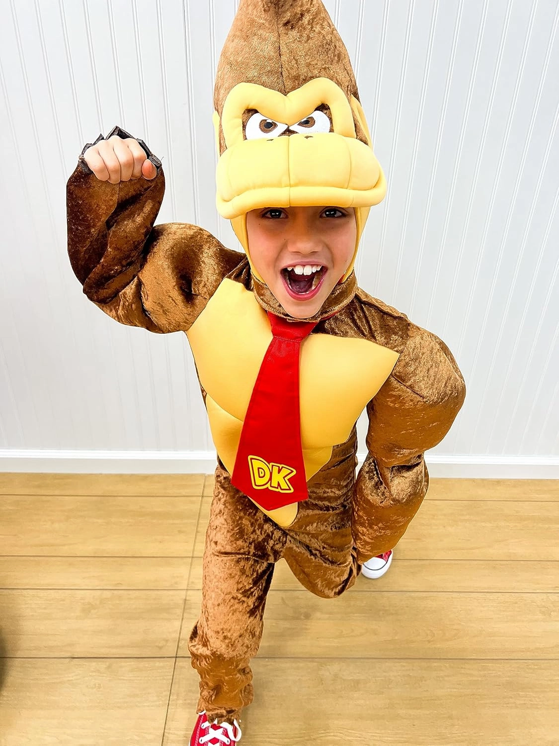 Disguise Boys Donkey Kong Costume, Official Super Mario Bros Deluxe Kids Costume With Headpiece