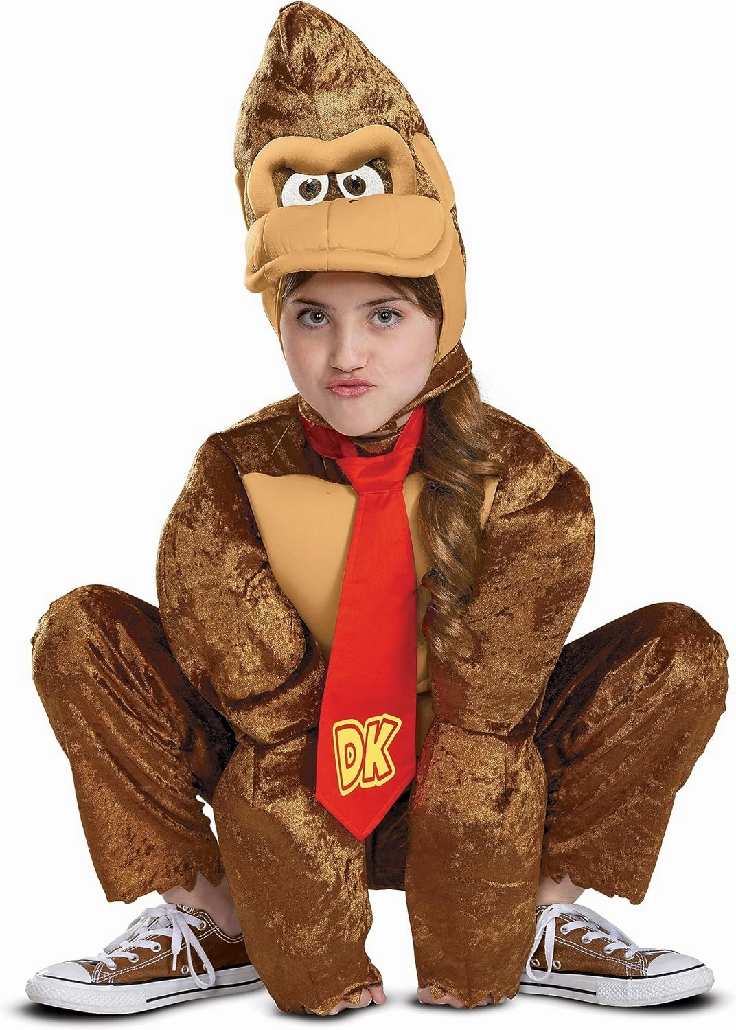Disguise Boys Donkey Kong Costume, Official Super Mario Bros Deluxe Kids Costume With Headpiece