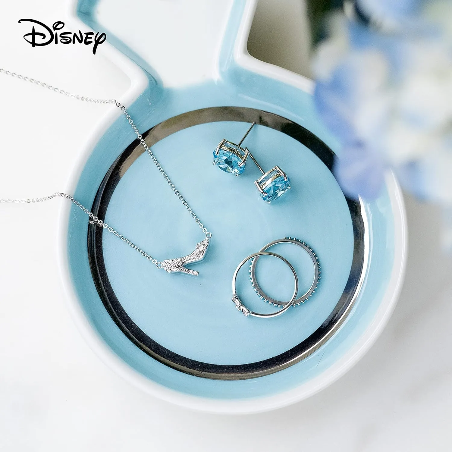 Disney Silver Kind CZ Stacking Rings (Set of 2)