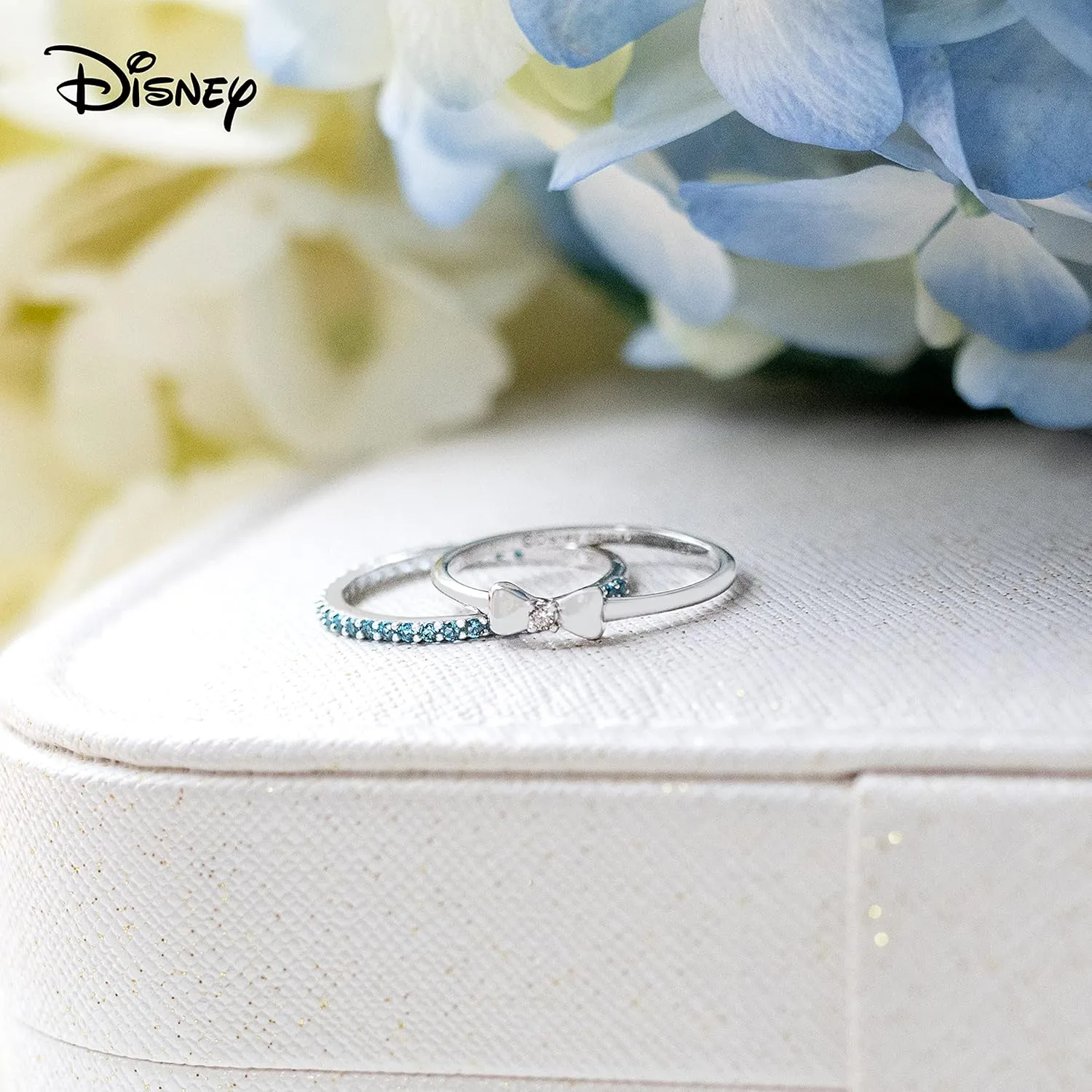 Disney Silver Kind CZ Stacking Rings (Set of 2)