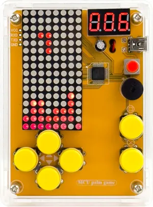 DIY Soldering Project Game Kit Retro Classic Electronic Soldering Kit with 5 Retro Classic Games and Acrylic Case, Idea for STEM High School Family Education Friends by Etoput