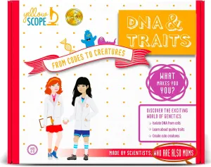 DNA & Traits Science Kit for Kids, STEM Kits for Girls and Boys, Educational & Fun for Ages 8-12