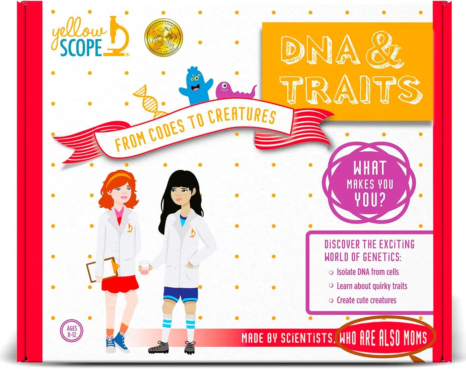 DNA & Traits Science Kit for Kids, STEM Kits for Girls and Boys, Educational & Fun for Ages 8-12