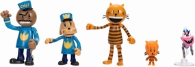 Dog Man Movie Action Figures Multipack Set, Includes 2.5 Inch Scale Figures - Inspired by The Dog Man Movie Toys, Lil Petey, Petey, Chief, and Flippy!