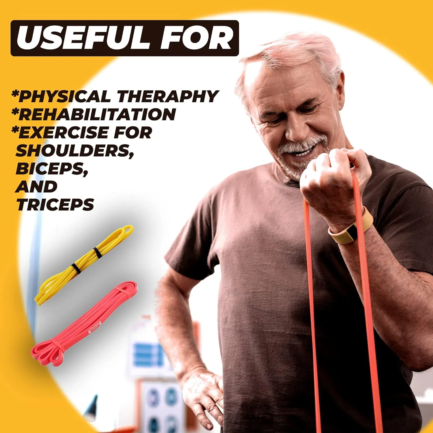 Draper's Strength Heavy Duty Resistance Stretch Loop Bands for Powerlifting Workout Exercise and Assisted Pull Ups