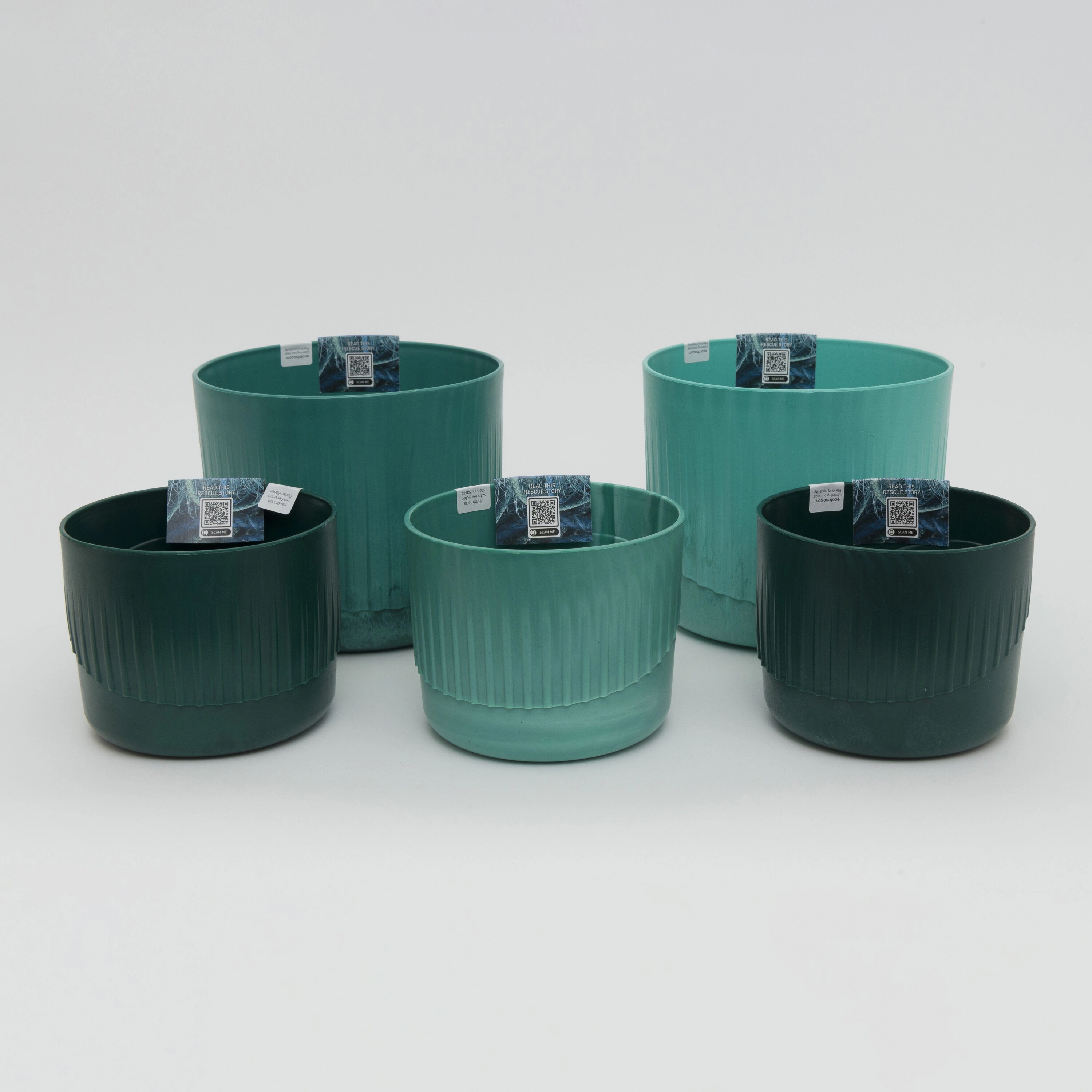 Ecotribo Large Ocean Plastic Plant Pot