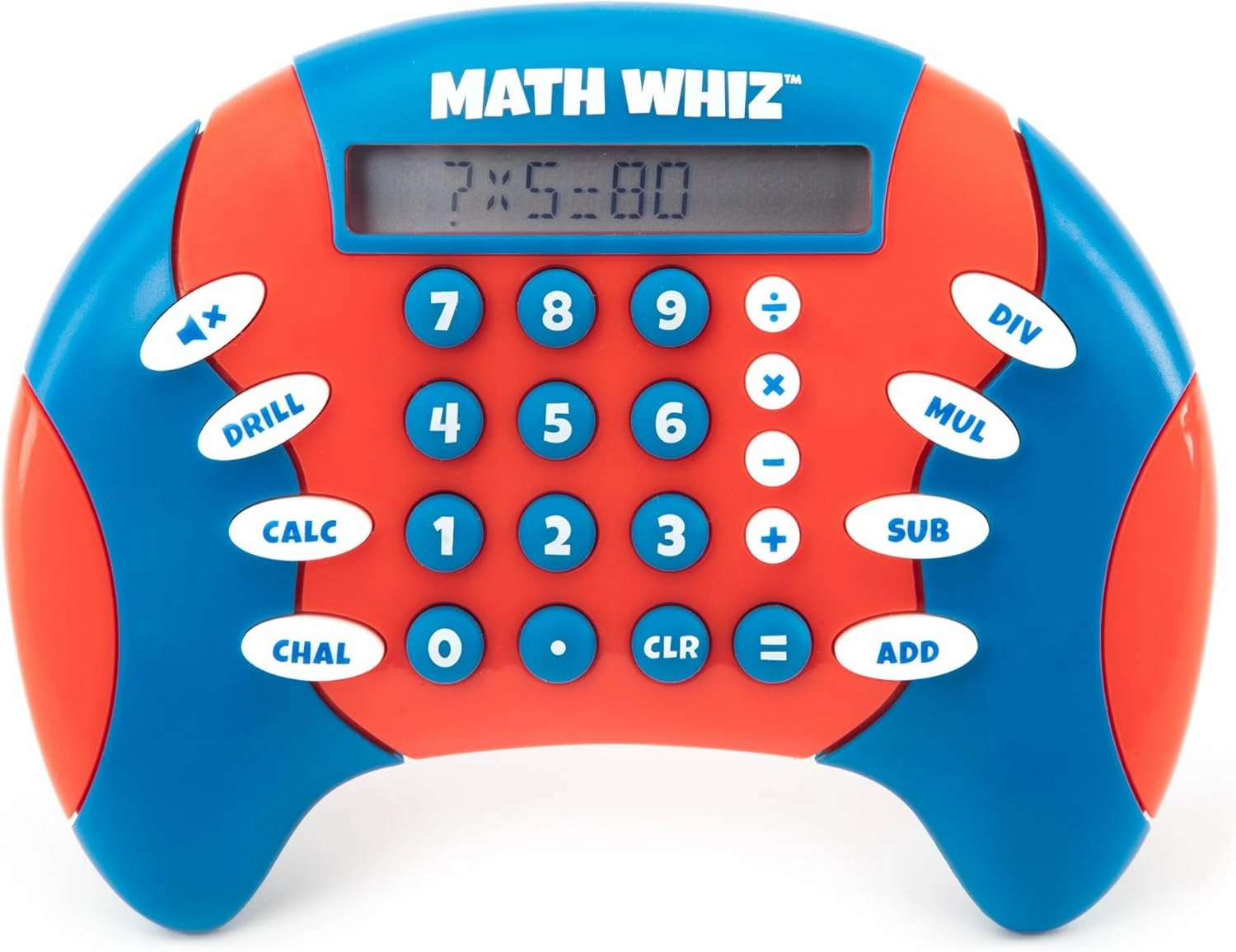 Educational Insights Math Whiz - Electronic Math Games, Addition, Subtraction, Division, and Multiplication Game, Handheld Games for Kids, Interactive STEM Learning Tools for Ages 6 