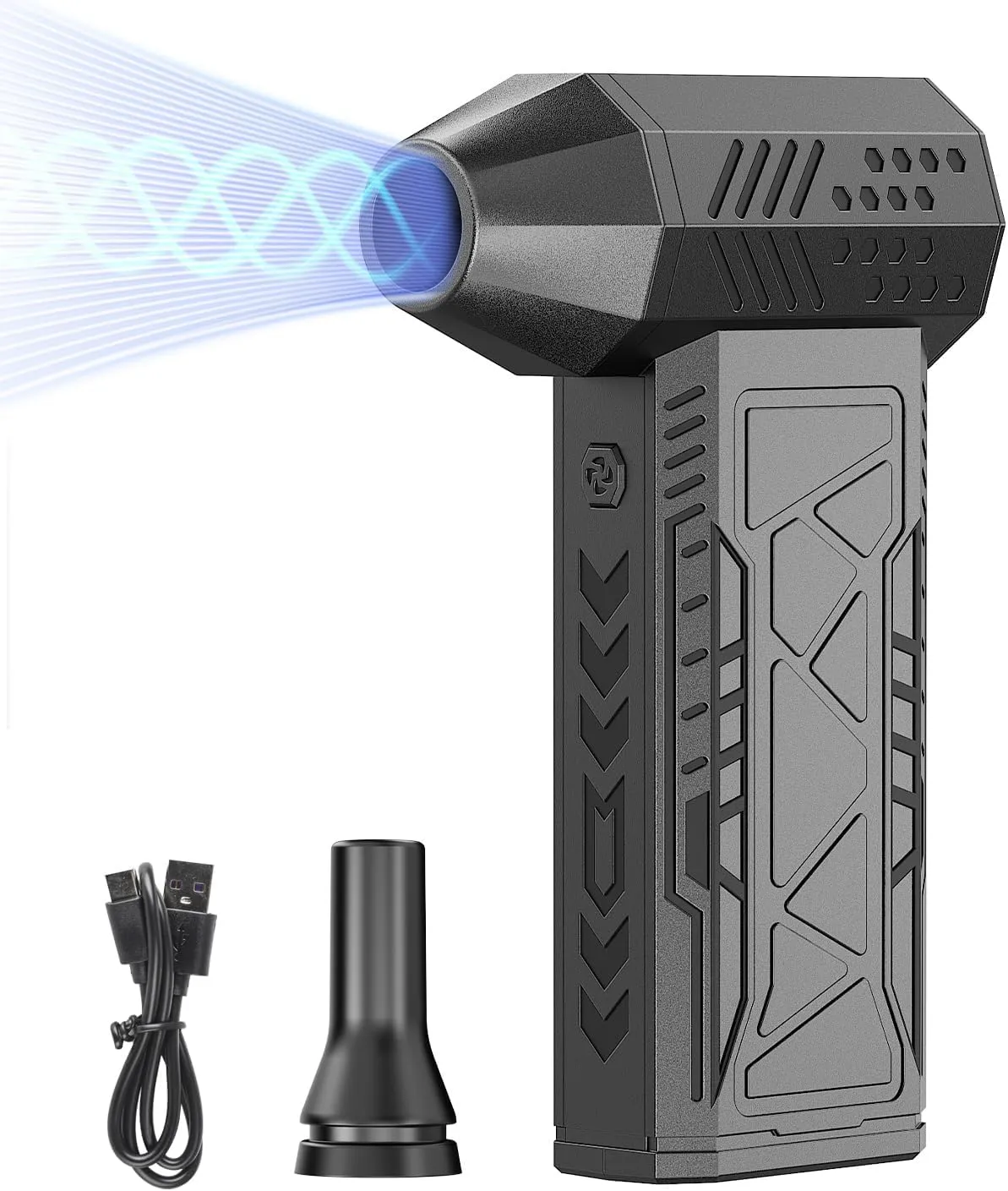 Electric Air Duster X8-150000RPM Super Power Cordless Blower, Brushless Motor with 4-Gear Adjustable Speed, Rechargeable Dust Blower for Computer, Keyboard, Car, and Home Cleaning