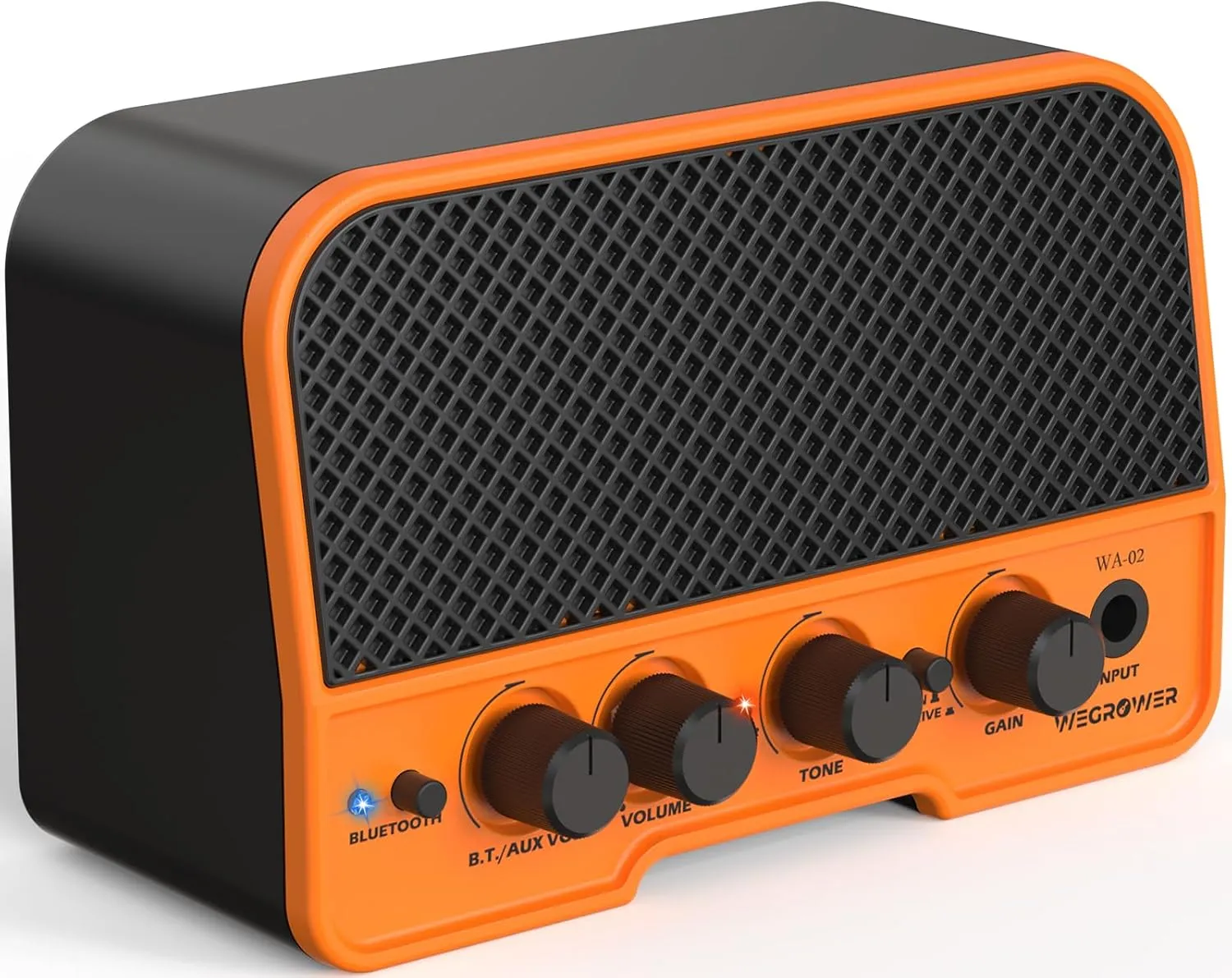Electric Guitar Amp, Bluetooth 5W Rechargeable Electric Guitar Amplifier, Clean &Overdrive Effects 2 Channels with Headphone Output, Small Guitar Amp for Electric Guitars