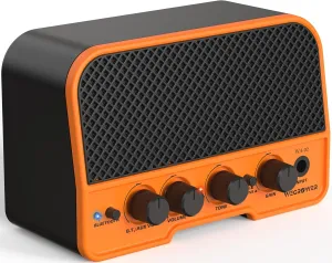 Electric Guitar Amp, Bluetooth 5W Rechargeable Electric Guitar Amplifier, Clean &Overdrive Effects 2 Channels with Headphone Output, Small Guitar Amp for Electric Guitars