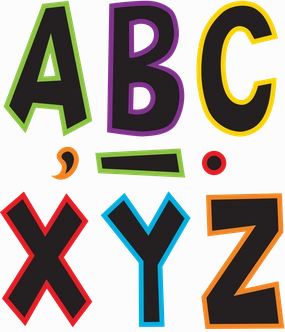 Electric Bright 7" Fun Font Letters