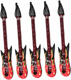 ERINGOGO 5pcs Inflatable Guitar Musical Toys for Birthday Party Decorations Props for Boy Girl and Stage