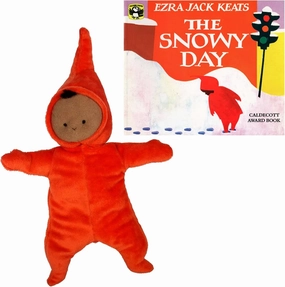 Ezra Jack Keats Gift Set Includes The Snowy Day Board Book with MerryMakers Peter Stuffed Plush Friend and We 3 Books Book Gift Bag (an Educational Classic of Wonder and Hope)