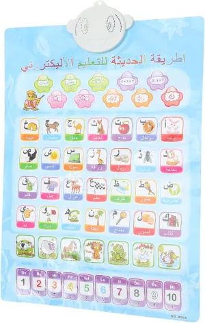 FAVOMOTO Interactive Electronic Alphabet Wall Chart Dual Sided Talking Poster for English and Learning Engaging Educational for Preschoolers Lightweight and Easy to Store