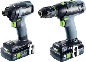 Festool 577615 Impact Driver and Drill set TID18 HPC 18V 4.0 Ah I-Set T18