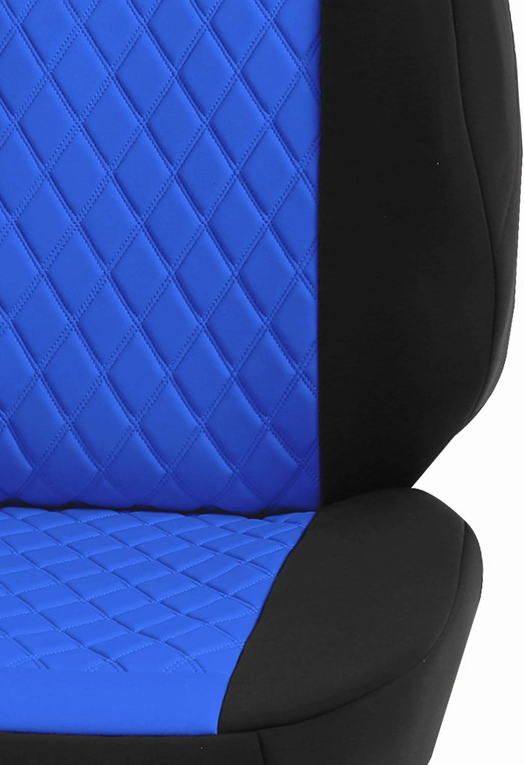 FH Group Front Set Neoprene Car Seat Cover for Low Back Seats with Removable Headrest, Universal Fit, Airbag Compatible, Car Seat Cover for SUV, Van Blue