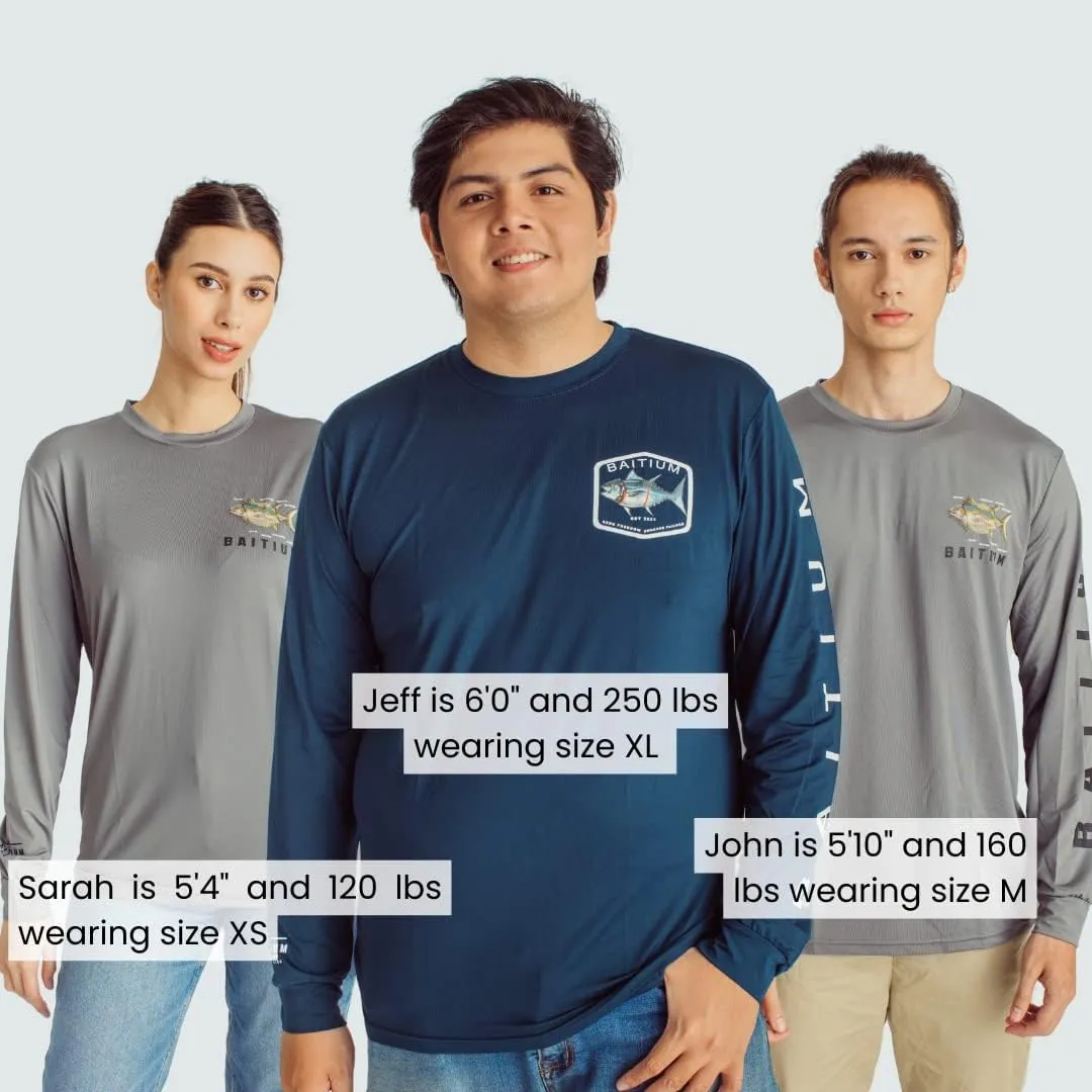 Fishing Shirts for Men, Mens Fishing Shirts Long Sleeve, UPF 50 Quick Dry, Rash Gaurd, Fishing Clothes for Men, Fishing Gear