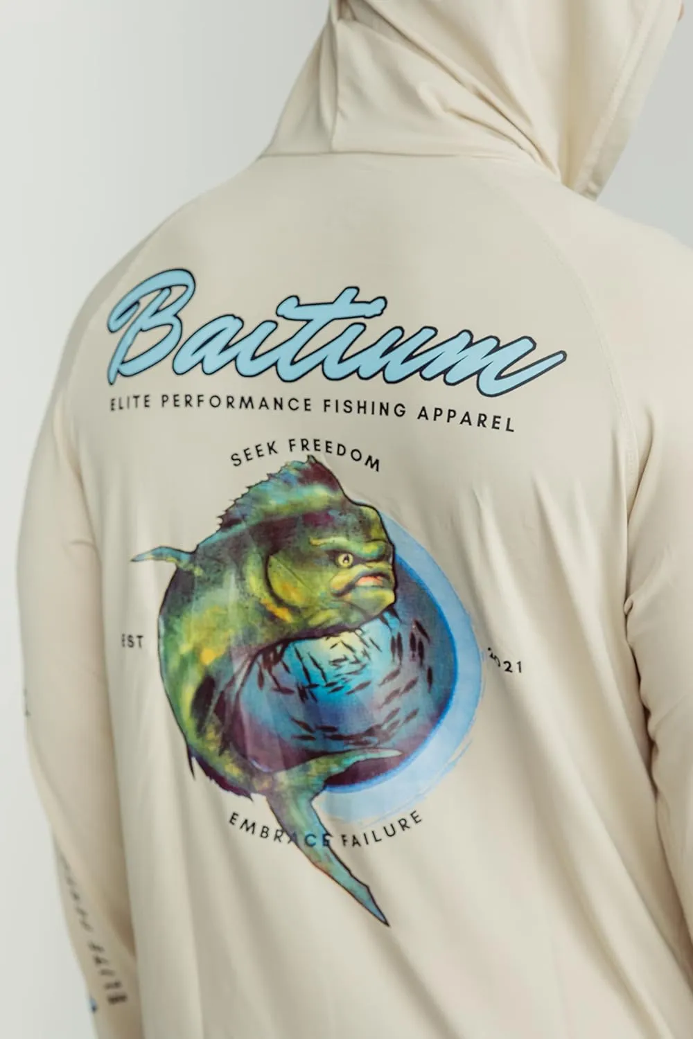 Fishing Shirts for Men,UPF50 Hooded Long Sleeve with Gaiter, Sun Protection Dry Fit Apparel, Face Mask, Fishing Clothes