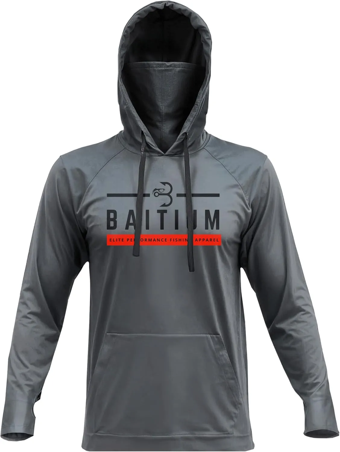 Fishing Shirts for Men,UPF50 Hooded Long Sleeve with Gaiter, Sun Protection Dry Fit Apparel, Face Mask, Fishing Clothes