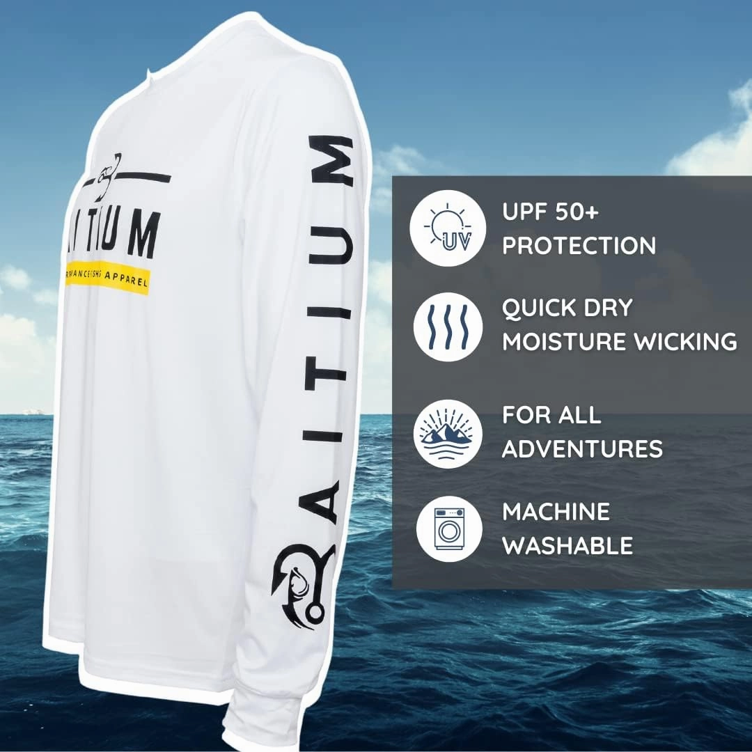 Fishing Shirts for Men, Mens Fishing Shirts Long Sleeve, UPF 50 Quick Dry, Rash Gaurd, Fishing Clothes for Men, Fishing Gear