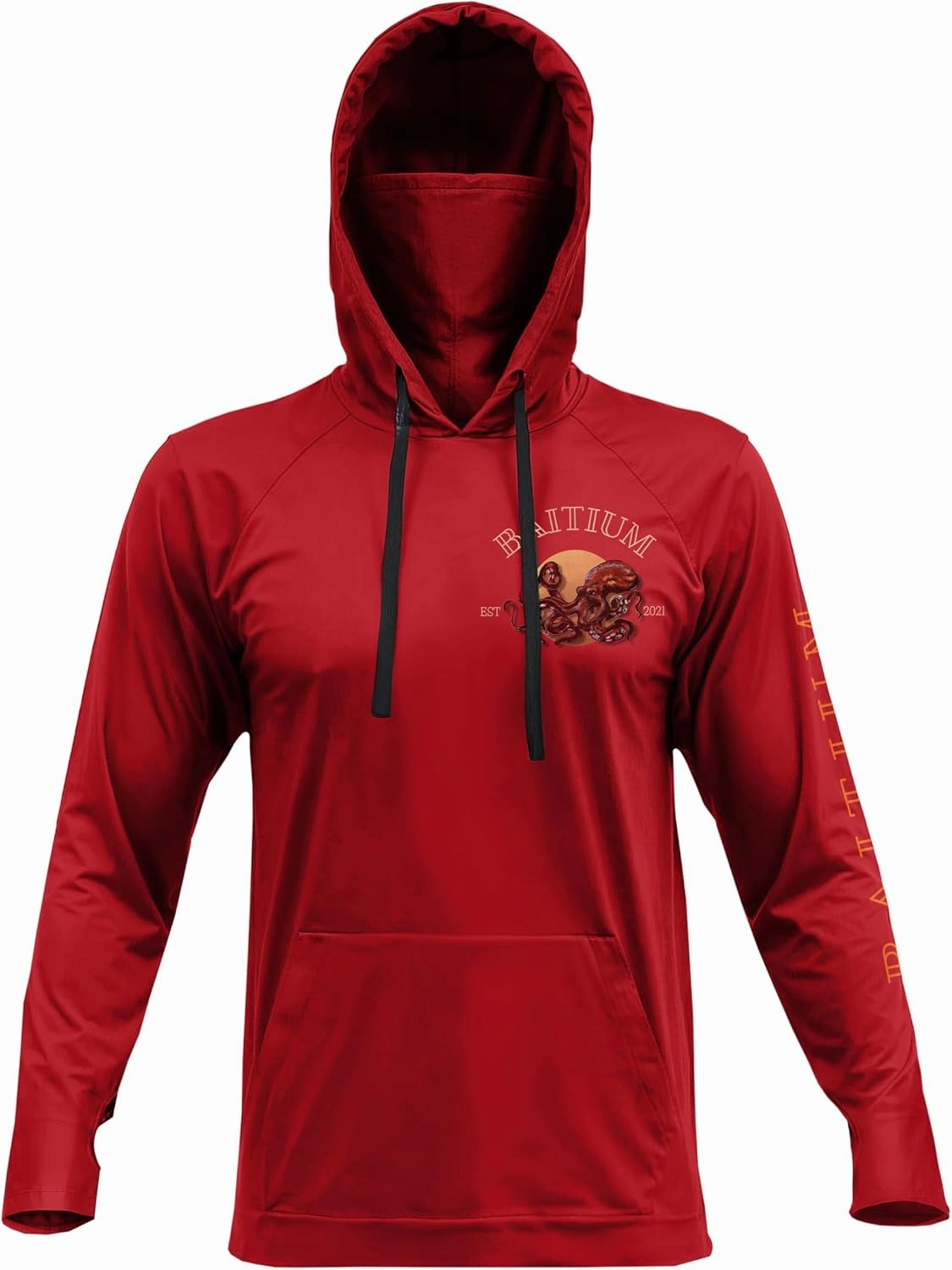 Fishing Shirts for Men,UPF50 Hooded Long Sleeve with Gaiter, Sun Protection Dry Fit Apparel, Face Mask, Fishing Clothes