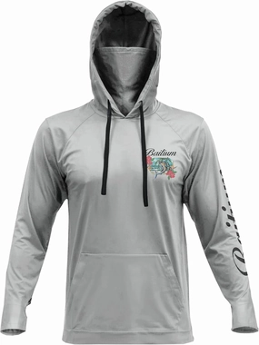 Fishing Shirts for Men,UPF50 Hooded Long Sleeve with Gaiter, Sun Protection Dry Fit Apparel, Face Mask, Fishing Clothes