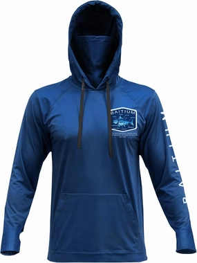 Fishing Shirts for Men,UPF50 Hooded Long Sleeve with Gaiter, Sun Protection Dry Fit Apparel, Face Mask, Fishing Clothes