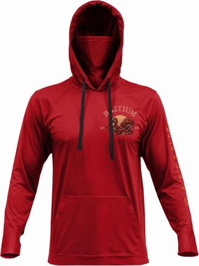 Fishing Shirts for Men,UPF50 Hooded Long Sleeve with Gaiter, Sun Protection Dry Fit Apparel, Face Mask, Fishing Clothes