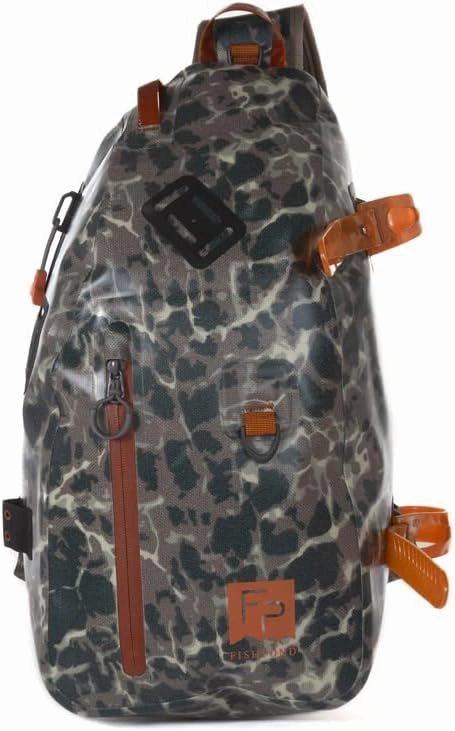 fishpond Thunderhead Submersible Waterproof Fly Fishing Sling Pack - Eco Riverbed Camo