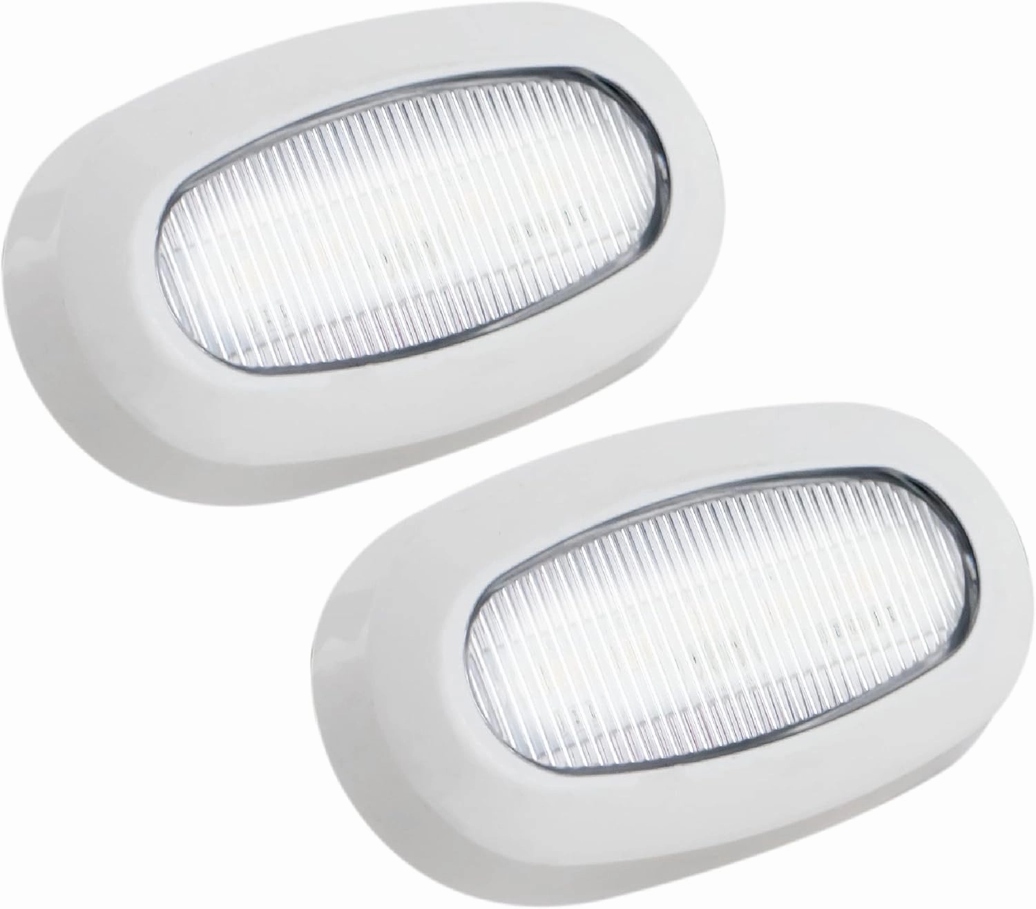 Five Oceans Oblong LED Accent Lights, 2 Pack Marine Light for Boat Interior, Deck, Cockpit, Cool White LED, IP 67 Waterproof, 12V, Pontoon, Fishing Boat, Yacht, RVs - FO3672-M2