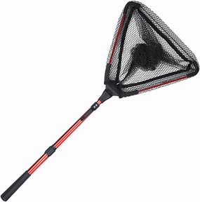 Foldable Fishing Net Portable Fish Landing Net Aluminum Alloy Fish-Friendly Mesh for Fishing Enthusiasts