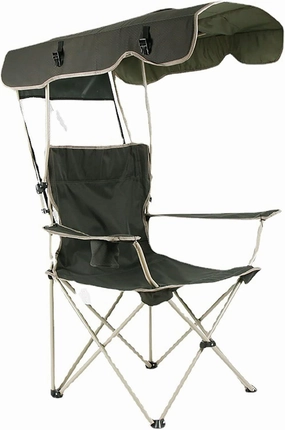 Folding Outdoor Camping Chair,Beach Awnings Camp Chair Portable Lawn Chair Storage Pocket Removable Breathable for Storage and Travel,A,123x88x58cm(48x35x23inch)
