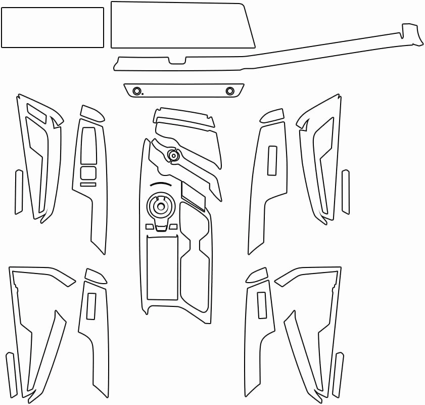for 2022-2024 Kia EV6 PPF Precut 8.5Mil Car Paint Protective Film TPU HD Film Scratch Protector Interior Accessories